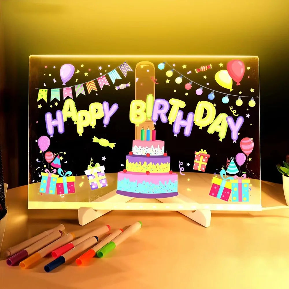 Colorful Led Glow Drawing Board