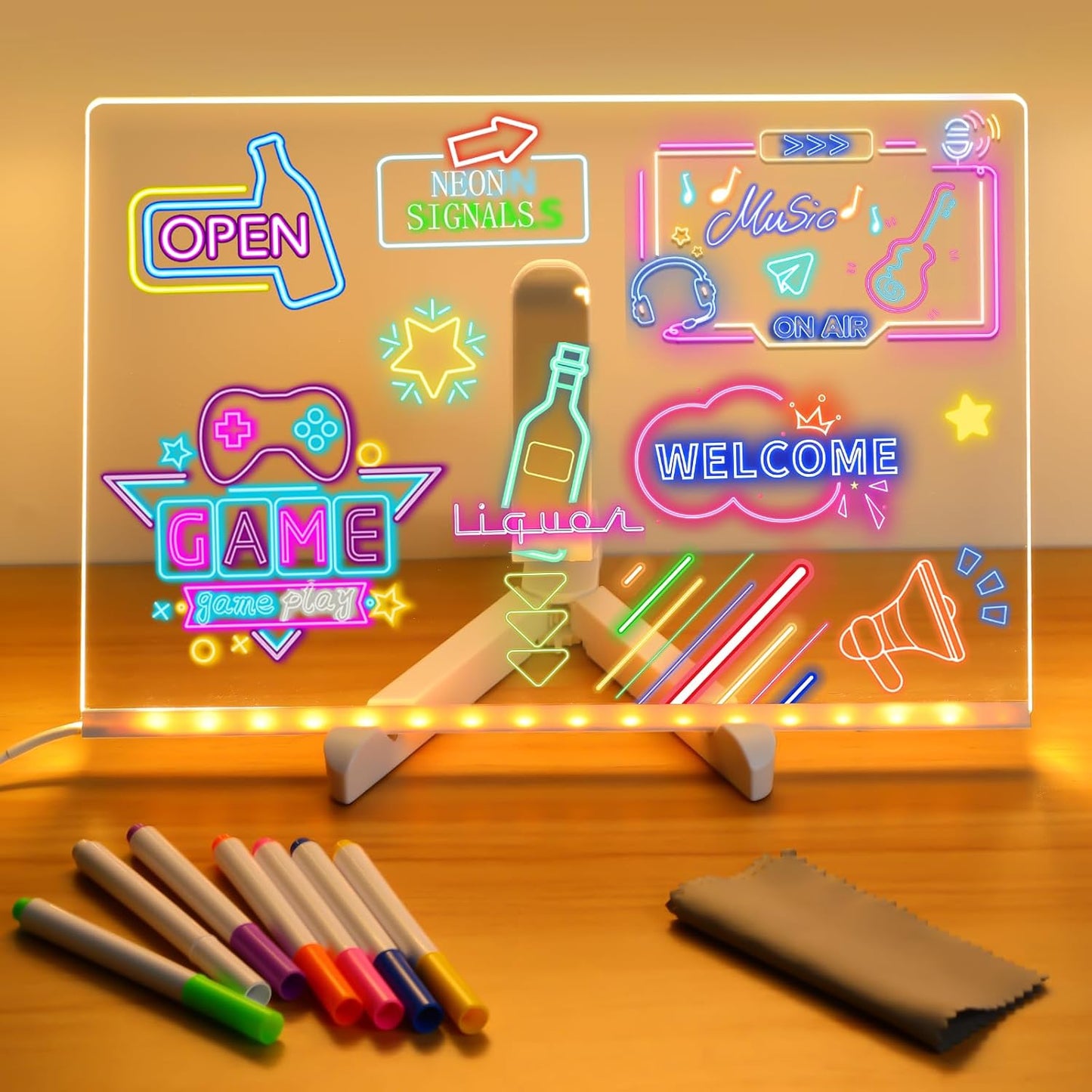 Colorful Led Glow Drawing Board