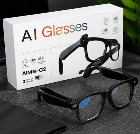 Original AI Smart Glasses – 8MP HD Camera, Real-Time Translation & Bluetooth Audio
