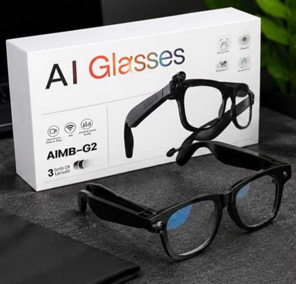 Original AI Smart Glasses – 8MP HD Camera, Real-Time Translation & Bluetooth Audio